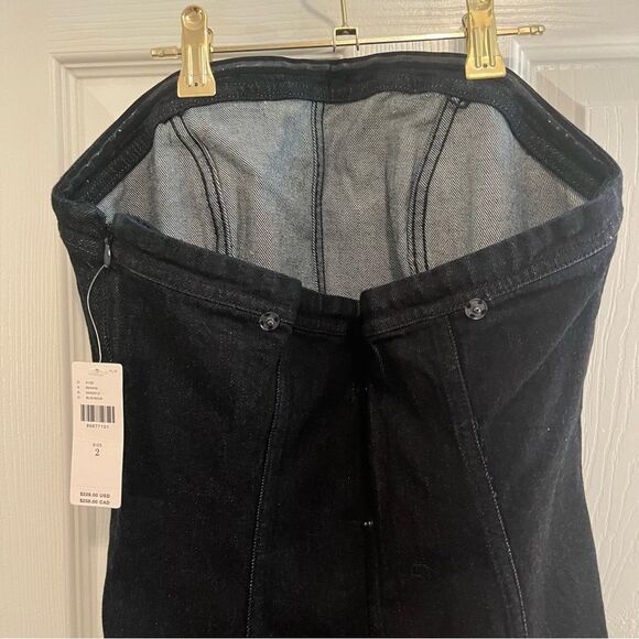 Anthropologie Denim Strapless Bodycon Dress NWT - Picture 10 of 13